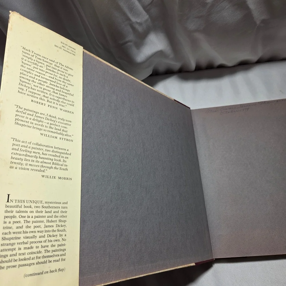 Jericho The South Beheld Hubert Shuptrine James Dickey 1st Ed Numbered 1974 Book